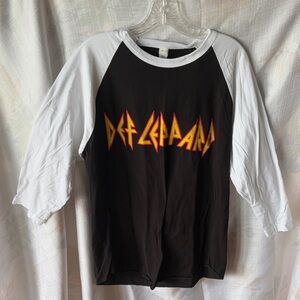 Tultex Black and White Graphic Long Sleeve Tee